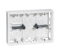 Mosaic surface-mounted box double horizontal/6-8 080276