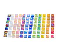 Mosaic Tile, 1,100 Pieces Multicoloured Iridescent Art Supplies, Mosaic Glass Pieces, Suitable for Home Decoration, Jewellery Making, Craft Activities, Adults and Beginners