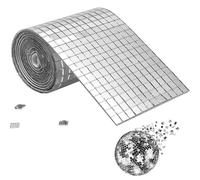 Mosaic Tile Disco Ball - Mini Spiegel Self Adhesive | Mirror Tile Adhesive Glass | Mosaic Tiles Square Glazed Mirrors for Disco Tiles Living Room Decoration Decal