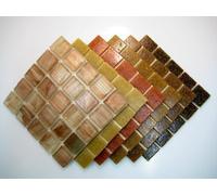 Mosaic Tile Mix. Warm Earth Browns 150 Tile Mix