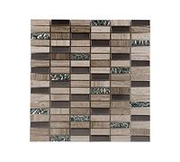 Mosaic Tile Sheet | Rectangle Mosaic Tile | 300 x 300 | Bathroom Kitchen Splashback Wall | Beige Stone