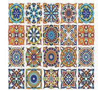Mosaic Tile Stickers Pack of 16, for 200mm x 250mm / 20cm x 25cm / 8 x 10 Inch, Waterproof for Kitchen & Bathroom C21
