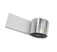 Mosaic Tiles 1.6x39.4in Self Adhesive Glass (Silver)