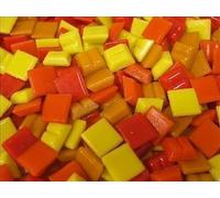 Mosaic Tiles. 10 X 10 X 4mm. The Red Hot Blend. 400 Tile Pack.