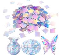 Mosaic Tiles 100 Pieces Acrylic Mosaic Stones for Crafts 2 × 2 cm Colourful