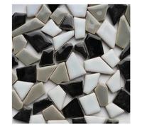 Mosaic Tiles 100g 50 Mixed Color DIY Ceramic Mosaic Tiles Irregular Making DIY Wall Crafts Handmade Decorative Materials(Color 9)