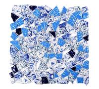 Mosaic Tiles 100g Ceramic Mosaic Tiles Blue Irregular Fragments DIY Arts Making for Crafs Creative Hobby Home Wall Decor Mixed Mosaic Tiles(10)
