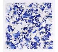 Mosaic Tiles 100g Ceramic Mosaic Tiles Blue Irregular Fragments DIY Arts Making for Crafs Creative Hobby Home Wall Decor Mixed Mosaic Tiles(2)
