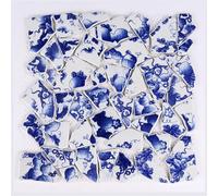 Mosaic Tiles 100g Ceramic Mosaic Tiles Blue Irregular Fragments DIY Arts Making for Crafs Creative Hobby Home Wall Decor Mixed Mosaic Tiles(4)