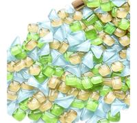 Mosaic Tiles 190g Handmade Decorative Material Mosaic Patchwork with Scattered Glass Fragments(A3)