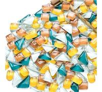 Mosaic Tiles 190g Handmade Decorative Material Mosaic Patchwork with Scattered Glass Fragments(A9)