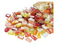 Mosaic Tiles 250g Irregular Shaped Mosaic Tiles Mixed Color Particles Mosaic Piece DIY Making Stones for Craft Arts(Color2)