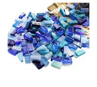 Mosaic Tiles 250g Irregular Shaped Mosaic Tiles Mixed Color Particles Mosaic Piece DIY Making Stones for Craft Arts(Color 5)