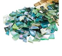 Mosaic Tiles 250g Irregular Shaped Mosaic Tiles Mixed Color Particles Mosaic Piece DIY Making Stones for Craft Hobby Arts Home Wall Decor(Color 6)