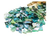 Mosaic Tiles 250g Irregular Shaped Mosaic Tiles Mixed Color Particles Mosaic Piece DIY Making Stones for Craft Arts(Color 6)
