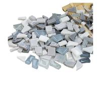 Mosaic Tiles 250g Irregular Shaped Mosaic Tiles Mixed Color Particles Mosaic Piece DIY Making Stones for Craft Arts(Type 9)