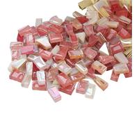 Mosaic Tiles 250g Irregular Shaped Mosaic Tiles Mixed Color Particles Mosaic Piece DIY Making Stones for Craft Hobby Arts Home Wall Decor(Color 3)