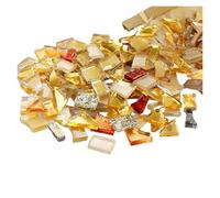 Mosaic Tiles 250g Irregular Shaped Mosaic Tiles Mixed Color Particles Mosaic Piece DIY Making Stones for Craft Arts(Color4)
