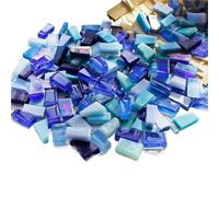 Mosaic Tiles 250g Irregular Shaped Mosaic Tiles Mixed Color Particles Mosaic Piece DIY Making Stones for Craft Hobby Arts Home Wall Decor(Color 5)