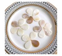 Mosaic Tiles 25pcs Water Drop Shape White Shell Mother of Pearl Mosaic Tile for Crafts Decoration for DIY Project Jewerly Making