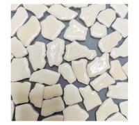 Mosaic Tiles 4.3oz/122g Polygon Porcelain Mosaic Tiles DIY Craft Ceramic Making Materials 1-4cm Length,1~4g/pc,3.5mm Thickness(Color 11)