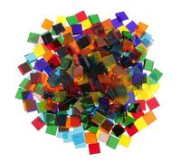 Mosaic Tiles 50g Clear Glass Mosaic Tiles Multi Color Mosaic Piece DIY Making Stones for Craft Hobby Arts(Color 34)