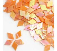 Mosaic Tiles 50g Clear Glass Mosaic Tiles Multi Color Mosaic Piece DIY Mosaic Making Stones for Craft Hobby Arts Home Wall Decoration(5)