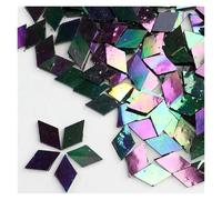 Mosaic Tiles 50g Clear Glass Mosaic Tiles Multi Color Piece DIY Making Stones for Craft Hobby Arts Home Wall(Color2)