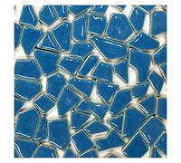 Mosaic Tiles Arts and Crafts, Mosaic Kit 100g Mixed Color DIY Ceramic Mosaic Glass Mirror Handmade Ornaments Tiles Wall Accessory Candle Holder Lampshade Craft(Color 7)