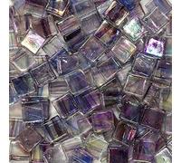 Mosaic Tiles Arts and Crafts, Mosaic Kit 100pcs Multicolor Glass Mosaic Tile Square Ceramic Mosaic Tiles DIY Arts Crafts Making Material(4)