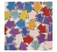 Mosaic Tiles Arts and Crafts, Mosaic Kit Creative Ceramic Mosaic Tiles DIY Hobbies Craft Art Handmade Decorative Materials Various Mixes Irregular Mini Mosaic Tile 100g(P)