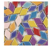 Mosaic Tiles Arts and Crafts, Mosaic Kit Creative Ceramic Mosaic Tiles DIY Hobbies Craft Art Handmade Decorative Materials Various Mixes Irregular Mini Mosaic Tile 100g(K)