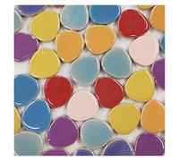 Mosaic Tiles Arts and Crafts, Mosaic Kit Creative Ceramic Mosaic Tiles DIY Hobbies Craft Art Handmade Decorative Materials Various Mixes Irregular Mini Mosaic Tile 100g(T)
