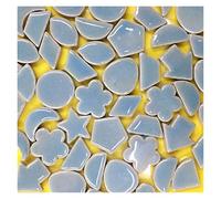 Mosaic Tiles Arts and Crafts, Mosaic Kit Creative Ceramic Mosaic Tiles DIY Hobbies Craft Art Handmade Decorative Materials Various Mixes Irregular Mini Mosaic Tile 100g(E)