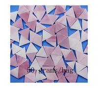 Mosaic Tiles Arts and Crafts, Mosaic Kit DIY Handmade Mosaic Tiles Diamond Transparent Mixed Color Glass for Mosaic Crafts Supplies Puzzle Art Materials(Lemon Yellow)