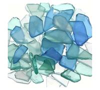 Mosaic Tiles Craft Sea Colored Glass Shards Light Frosted Vase Inlaid with Glass Beach Wedding Party Decorations