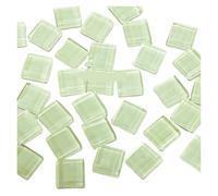 Mosaic Tiles DIY Ceramic Mosaic Glass 50pcs Tiles Handmade Mirror Decorative Ceramic Tile Wall Technology Colored Crystal Decorative Material(Apricot)