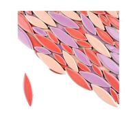 Mosaic Tiles for Crafts 200g Mosaic Tiles Porcelain Leaf-Shape Tile 3 Sizes Mix Multi Color DIY Making Stones for Craft Arts Decor(Color2)