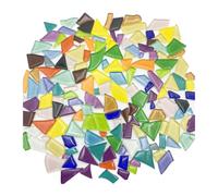 Mosaic Tiles for Crafts Ice Cracking Texture Irregular Shape Crystal Glass Mosaic Stones DIY Handmade Accessories(50g)