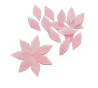 Mosaic Tiles Leaf Shaped Mosaic Tiles Stained Glass DIY Handmade Coaster Puzzle Making Art Wall Decoration Supplies for Home Decoration(Dark Grey)