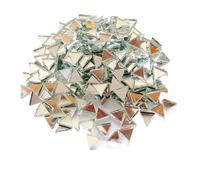 Mosaic Tiles Triangular Colorful Translucent Glass Mosaic Handmade DIY Decorative 1.4cm Retro 50Pcs(Color 11)