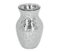 Mosaic Vase Glossy Stylish Mosaic Glass Flower Vase Decoration for Living Room Dining Room Bedroom Study Wedding
