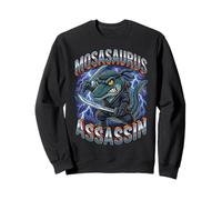 Mosasaurus Assassin Funny Ninja Dinosaur Meme Katana Sweatshirt