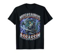 Mosasaurus Assassin Funny Ninja Dinosaur Meme Katana T-Shirt