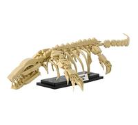 Mosasaurus Dinosaur Skeleton Building Blocks Set, 498 PCS Jurassic Science Tyrannosaurus Rex Dino Bone Building Toys for Home Decor & Office, Prehistoric Fossil Model Kit for Adults & Teens