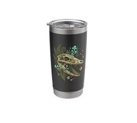 Mosasaurus Dinosaur Skull Paleocore Goblincore Dark Art Stainless Steel Insulated Tumbler