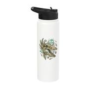 Mosasaurus Dinosaur Skull Paleocore Goblincore Dark Art Stainless Steel Insulated Water Bottle
