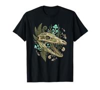 Mosasaurus Dinosaur Skull Paleocore Goblincore Dark Art T-Shirt