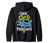 Mosasaurus Kids Prehistoric Sea Predator Dinosaur Zip Hoodie