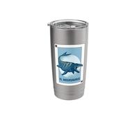 Mosasaurus Prehistoric Aquatic Dinosaur Mexican Card Stainless Steel Insulated Tumbler